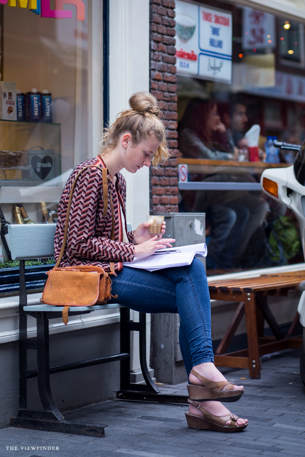 graphic boucle blazer amsterdam street style | ©THE VIEWFINDER