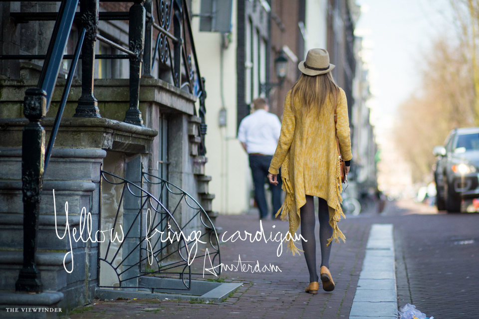 yellow fringe caridgan women spring street style amsterdam | ©THE VIEWFINDER-5981 title