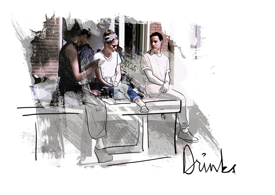 drinks friends street photography amsterdam summer |©THE VIEWFINDER