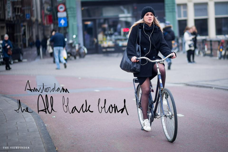 all black blonde street style women AMSTERDAM THE VIEWFINDER